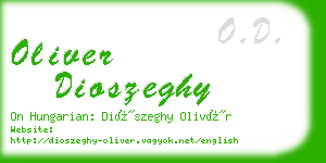 oliver dioszeghy business card